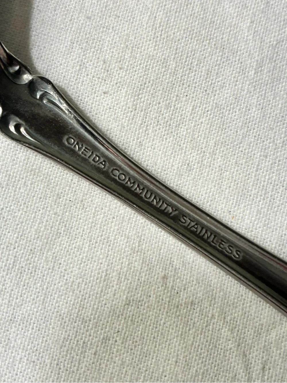 Oneida Community Stainless Serving Flatware  Possibly Brahms Spoons Ladle Fork